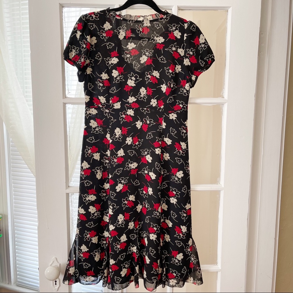 🆕Loft Ruffle Dress Size 6 - Picture 2 of 4